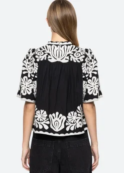 Tops>Sea New York Agathe Top Black
