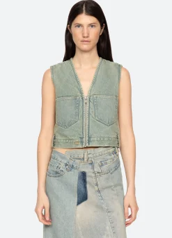 Tops>Sea New York Alba Vest Blue