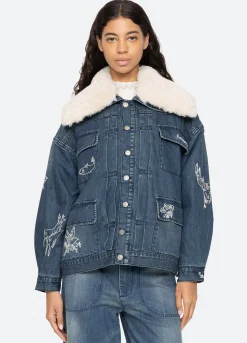 Outerwear>Sea New York Amari Jacket Blue