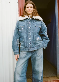 Bottoms>Sea New York Amari Jeans Blue