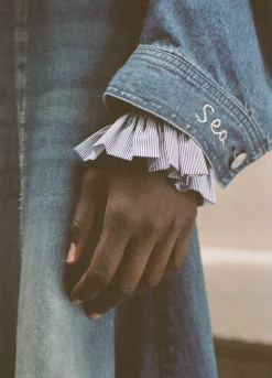 Outerwear>Sea New York Amari Shirt Jacket Blue