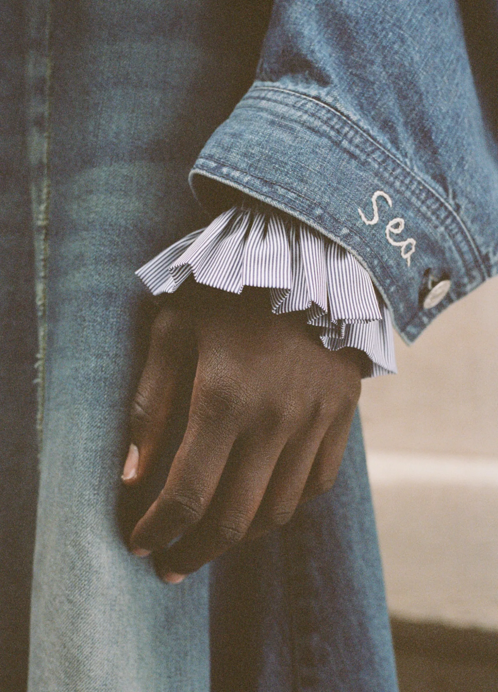 Outerwear>Sea New York Amari Shirt Jacket Blue