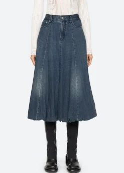 Bottoms>Sea New York Amari Skirt Blue