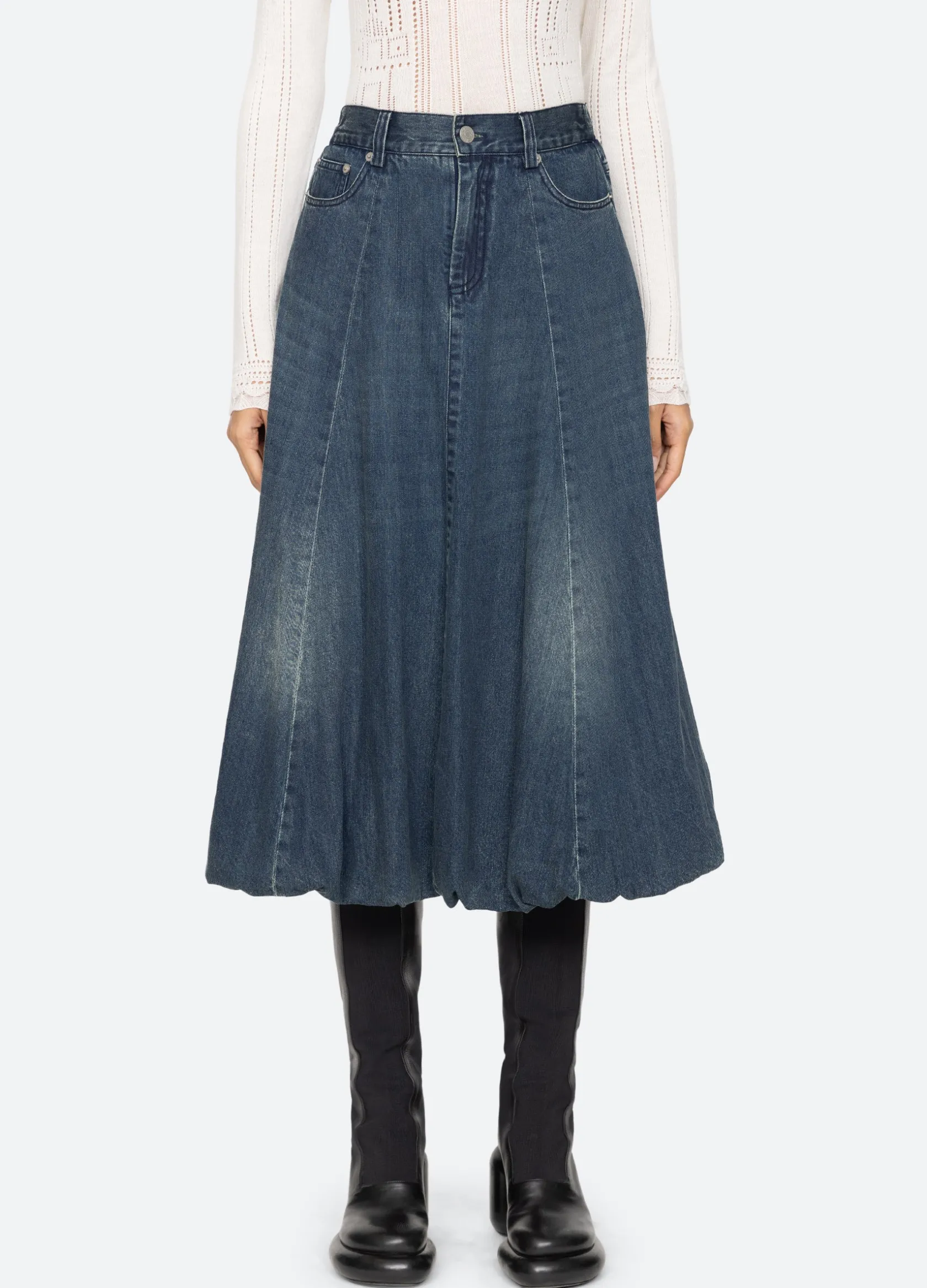 Bottoms>Sea New York Amari Skirt Blue