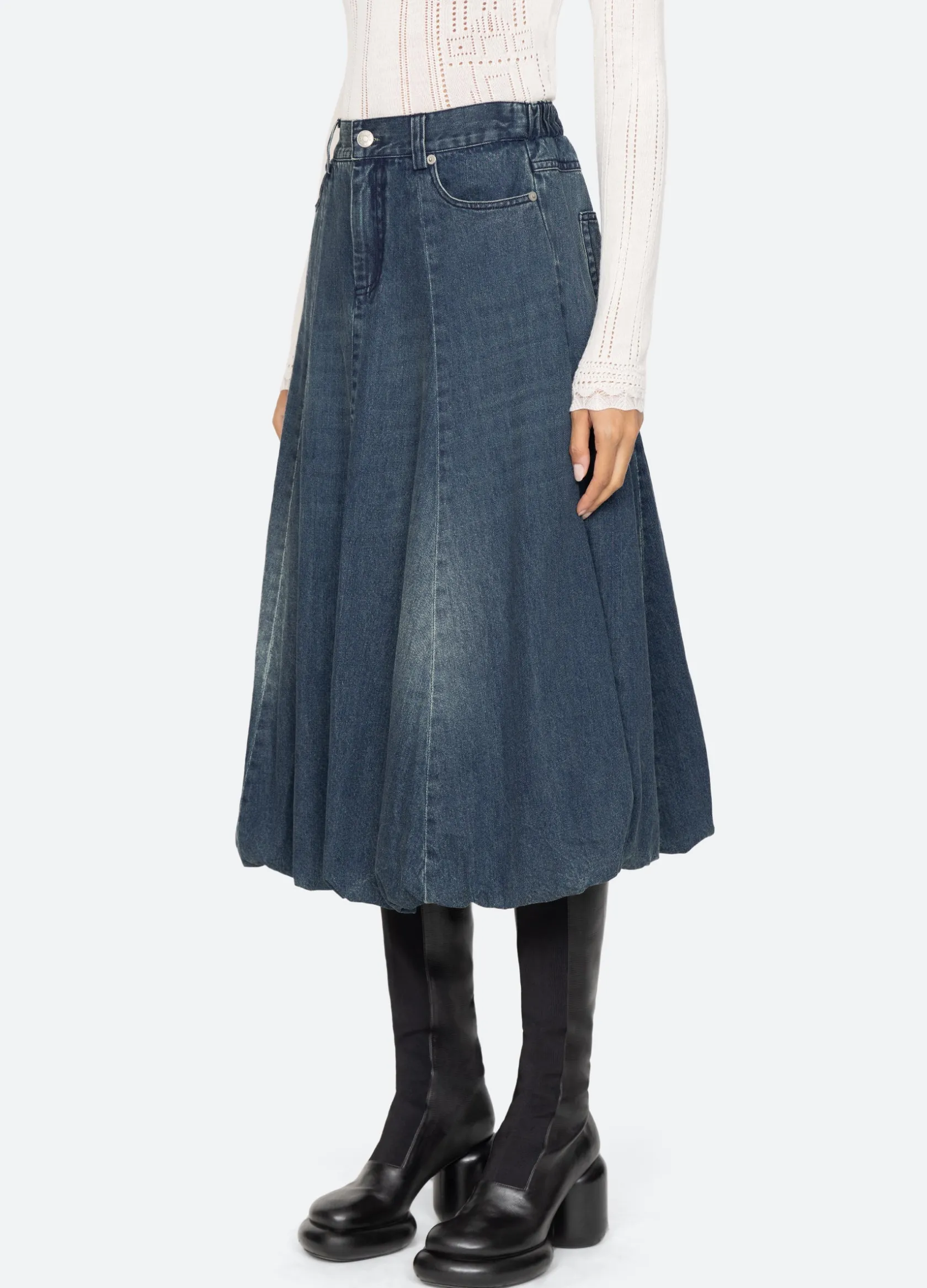 Bottoms>Sea New York Amari Skirt Blue