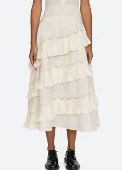 Bottoms>Sea New York Antonina Skirt Cream