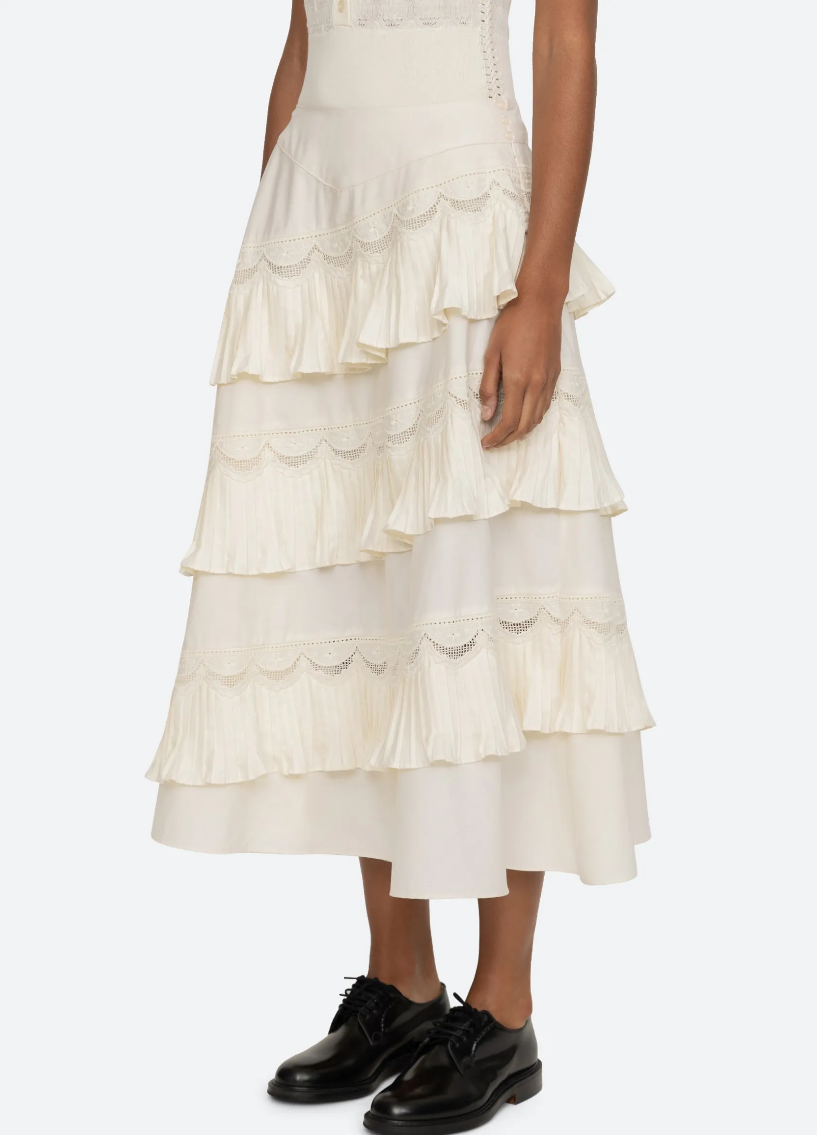 Bottoms>Sea New York Antonina Skirt Cream
