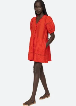 Dresses>Sea New York Antonina Tunic Red