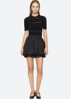 Bottoms>Sea New York Belen Mini Skirt Black