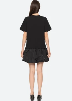 Dresses>Sea New York Belen T-Shirt Dress Black