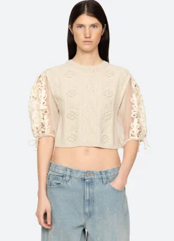 Sweaters|Tops>Sea New York Bente Sweater Cream