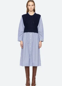 Dresses>Sea New York Caleb Dress Navy