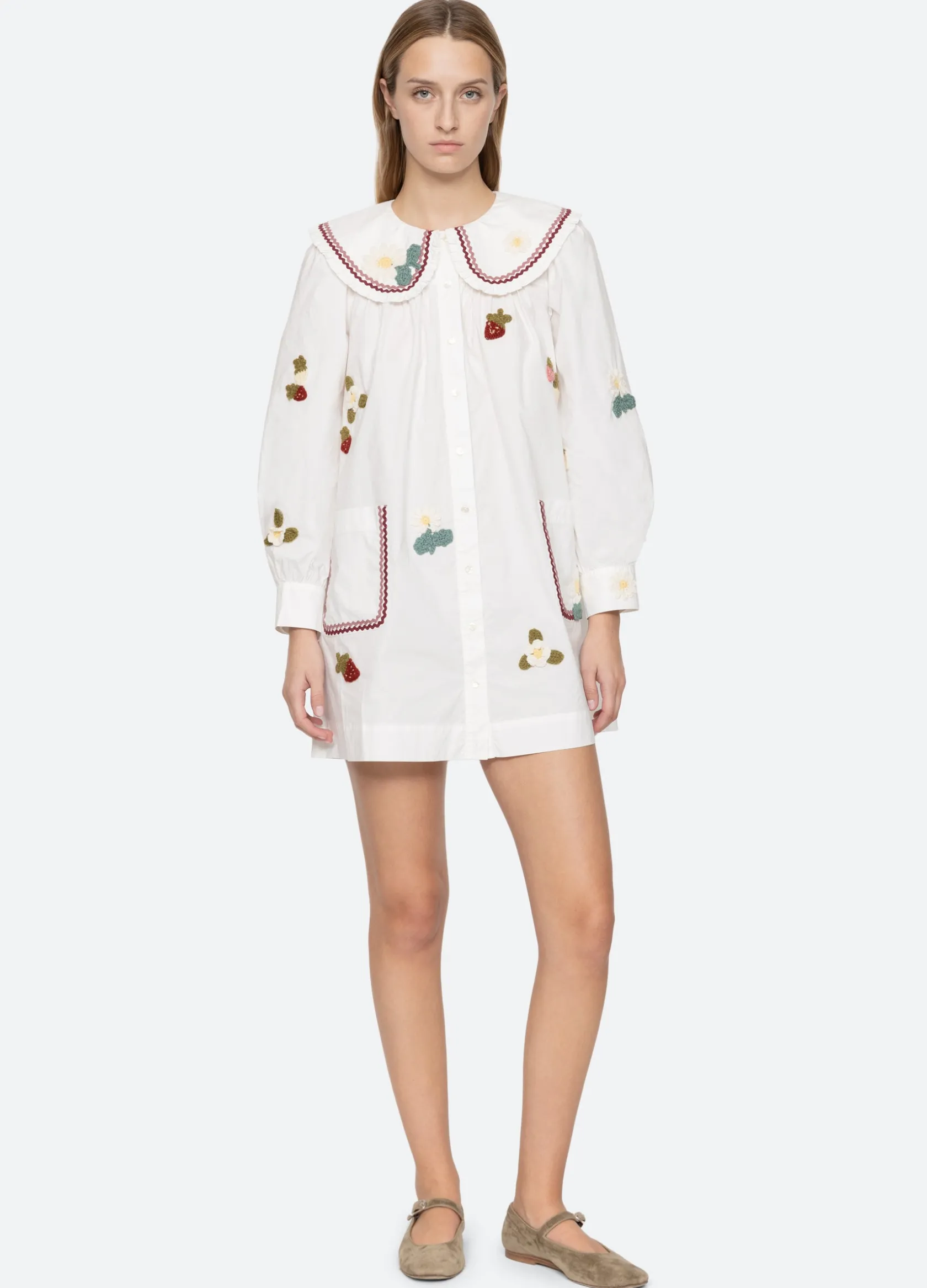 Dresses>Sea New York Callie Dress Cream