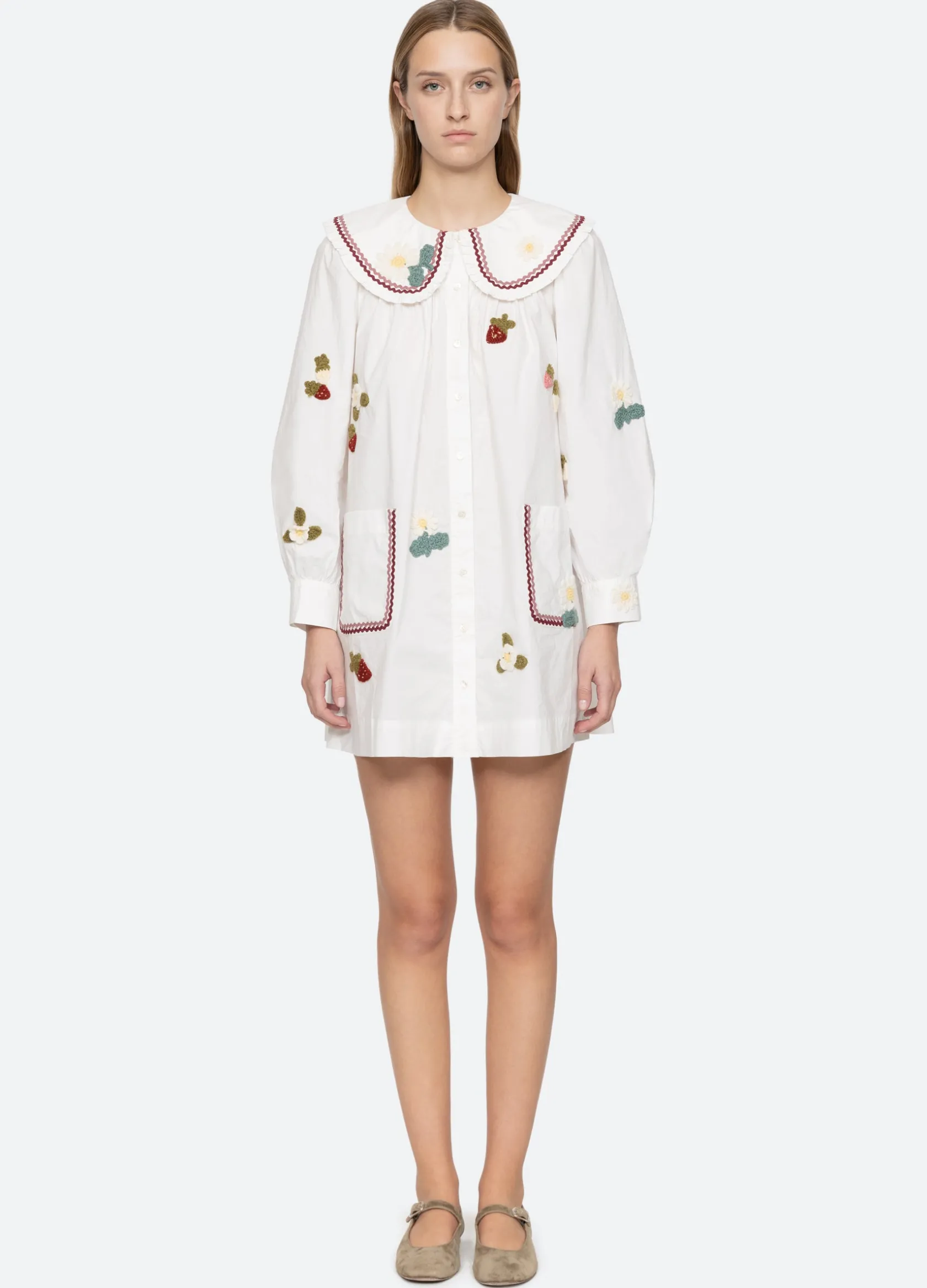 Dresses>Sea New York Callie Dress Cream