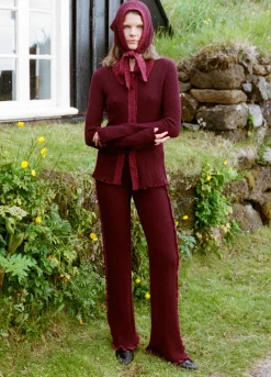 Bottoms>Sea New York Clare Pants Burgundy