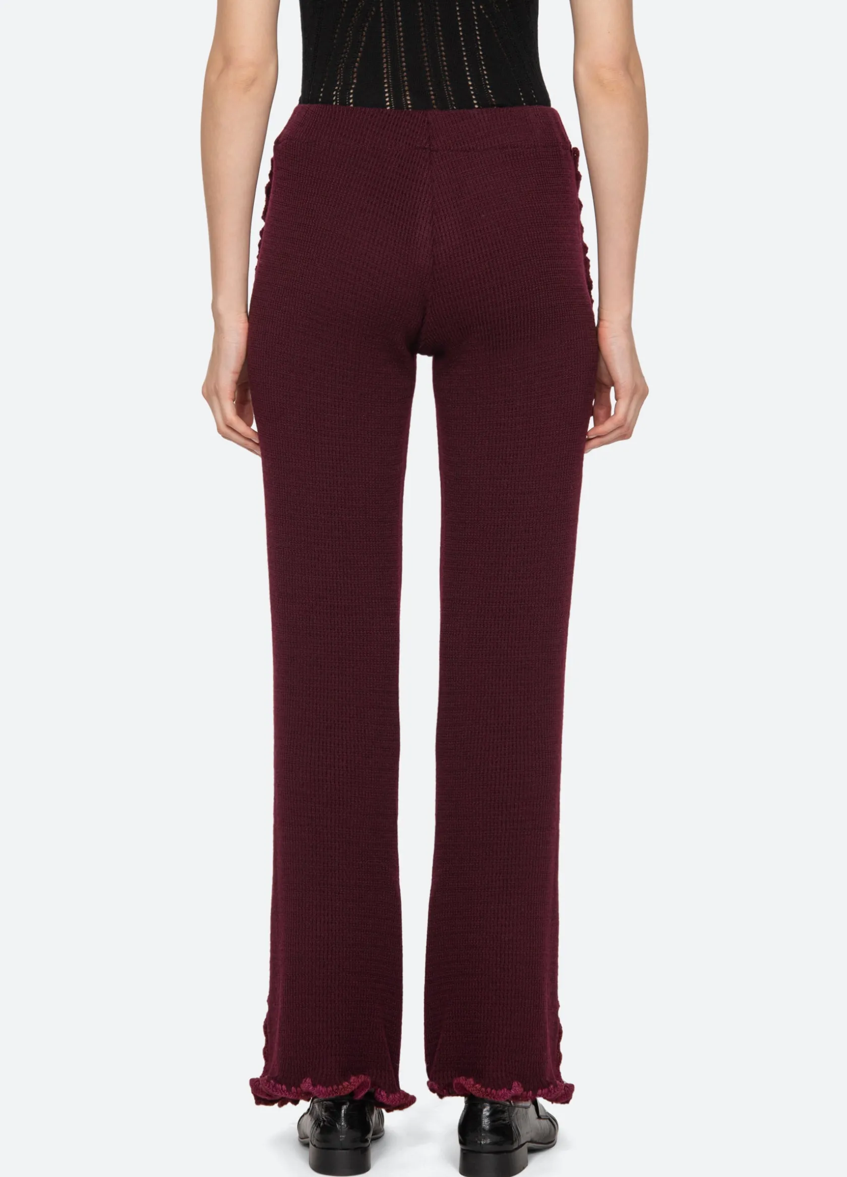 Bottoms>Sea New York Clare Pants Burgundy