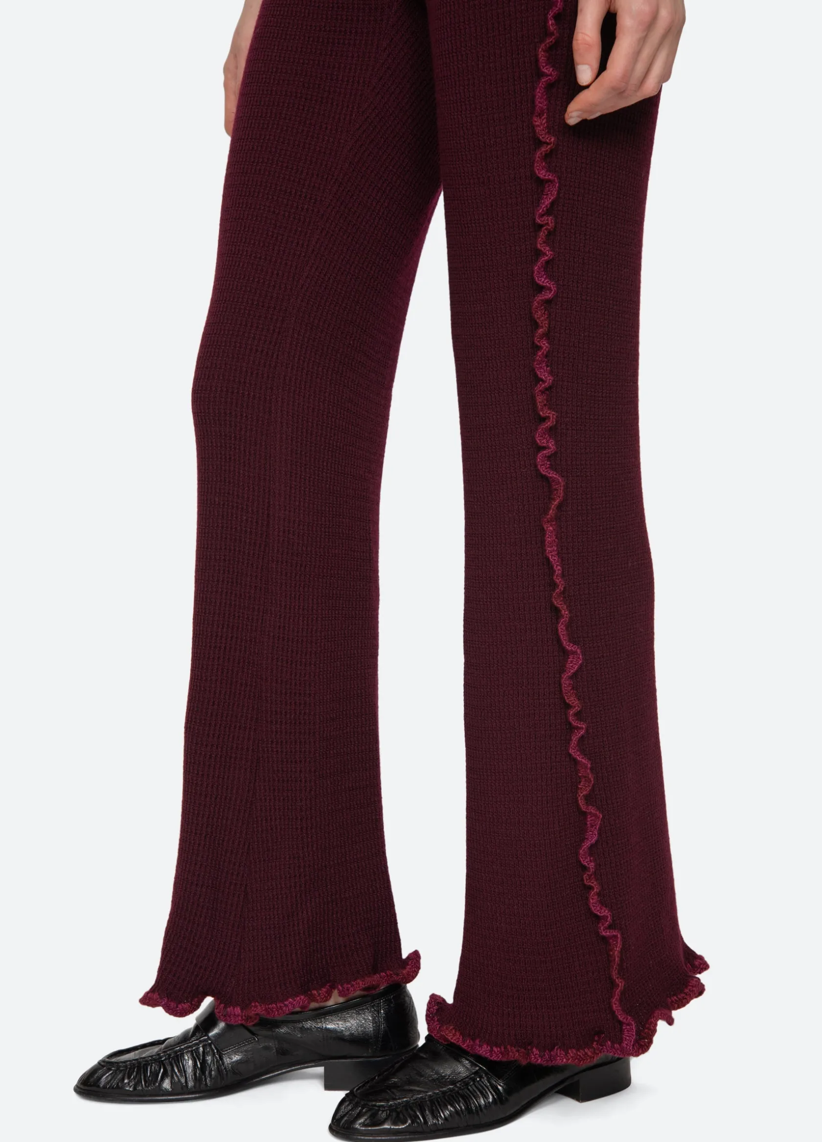 Bottoms>Sea New York Clare Pants Burgundy