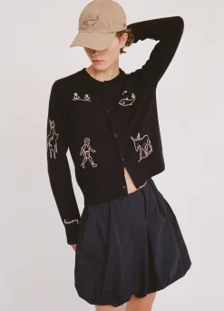 Tops|Sweaters>Sea New York Demi Cardigan Navy