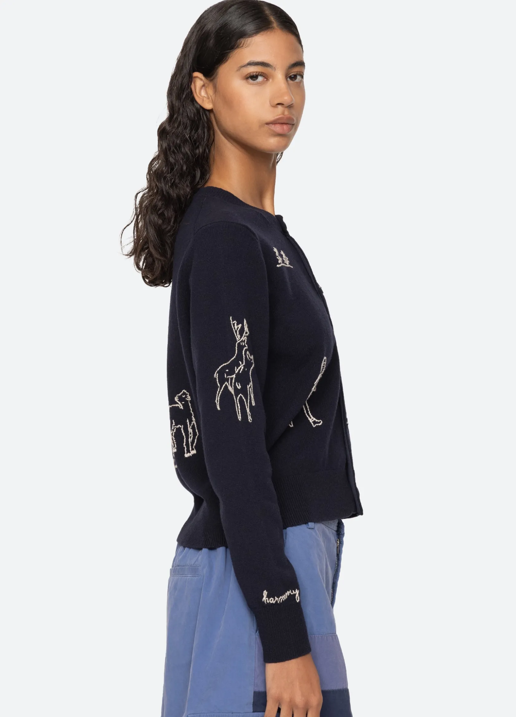 Tops|Sweaters>Sea New York Demi Cardigan Navy