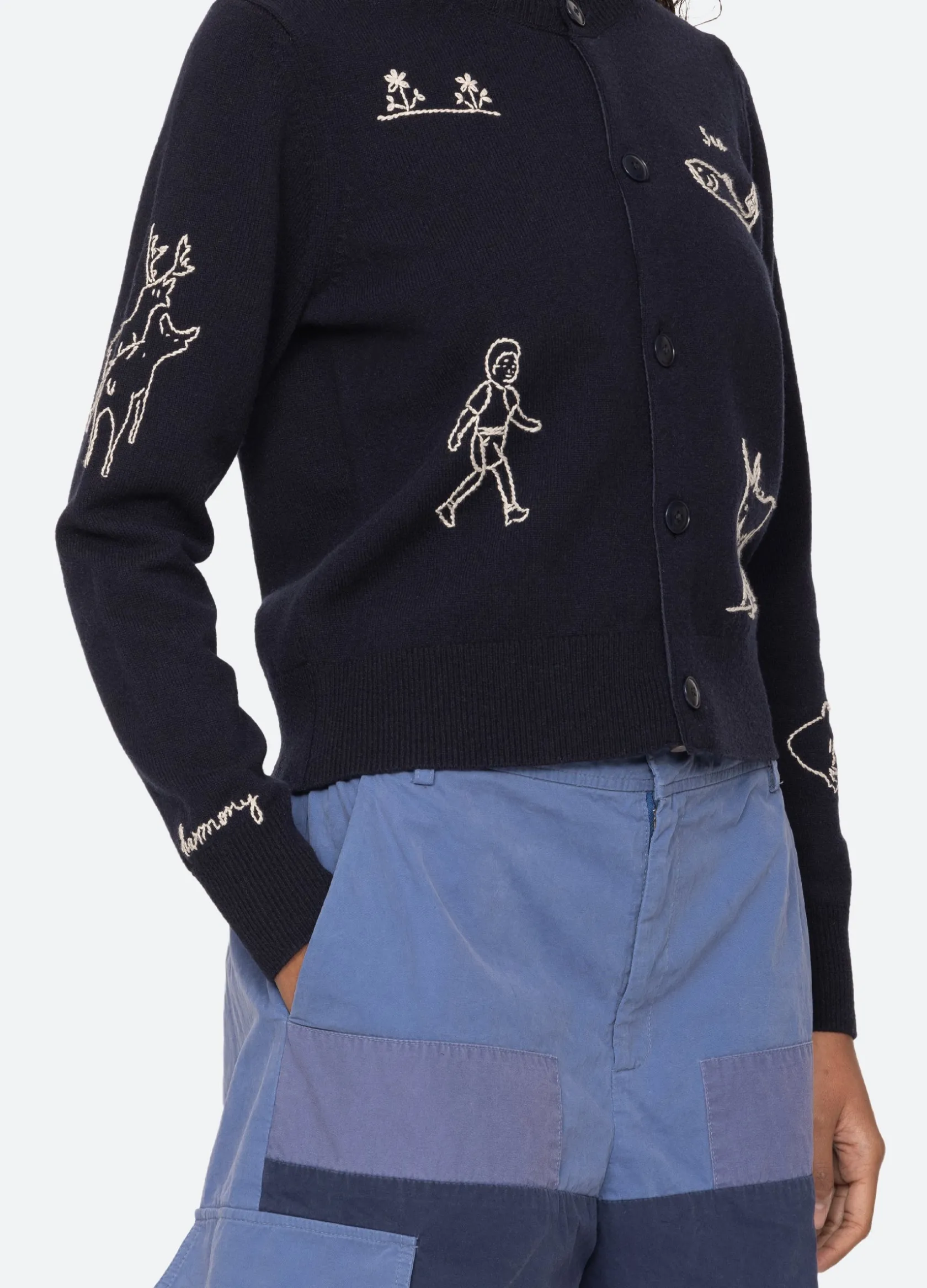 Tops|Sweaters>Sea New York Demi Cardigan Navy