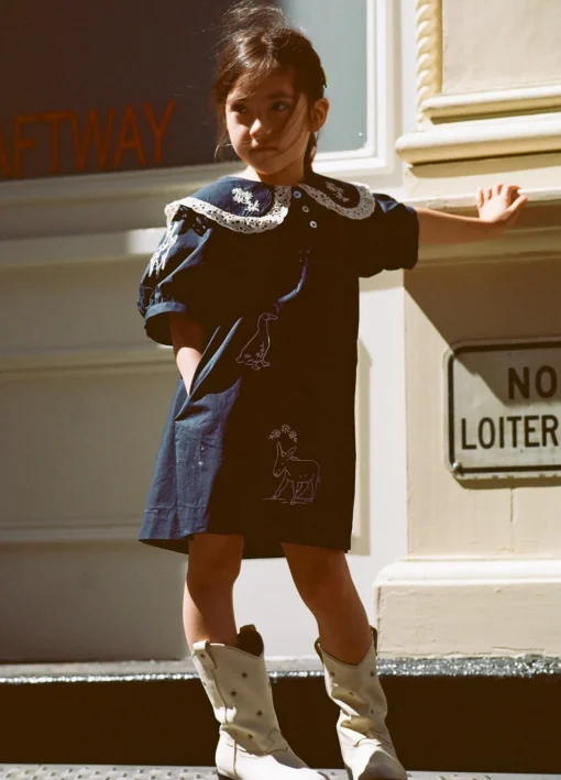 Kids>Sea New York Demi Kids Dress Navy