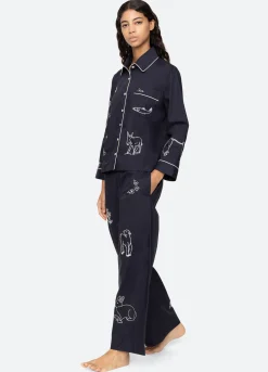 Sleepwear>Sea New York Demi PJ Set Navy