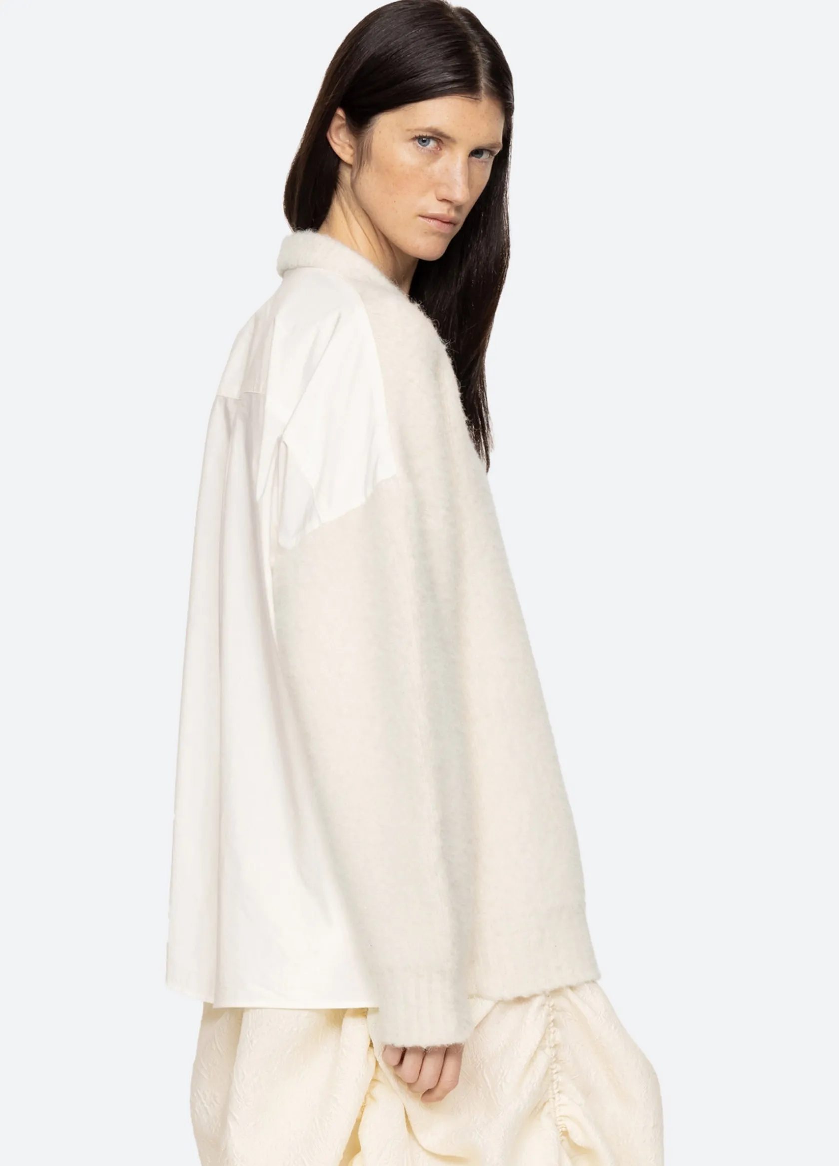 Sweaters|Tops>Sea New York Devana Sweater White
