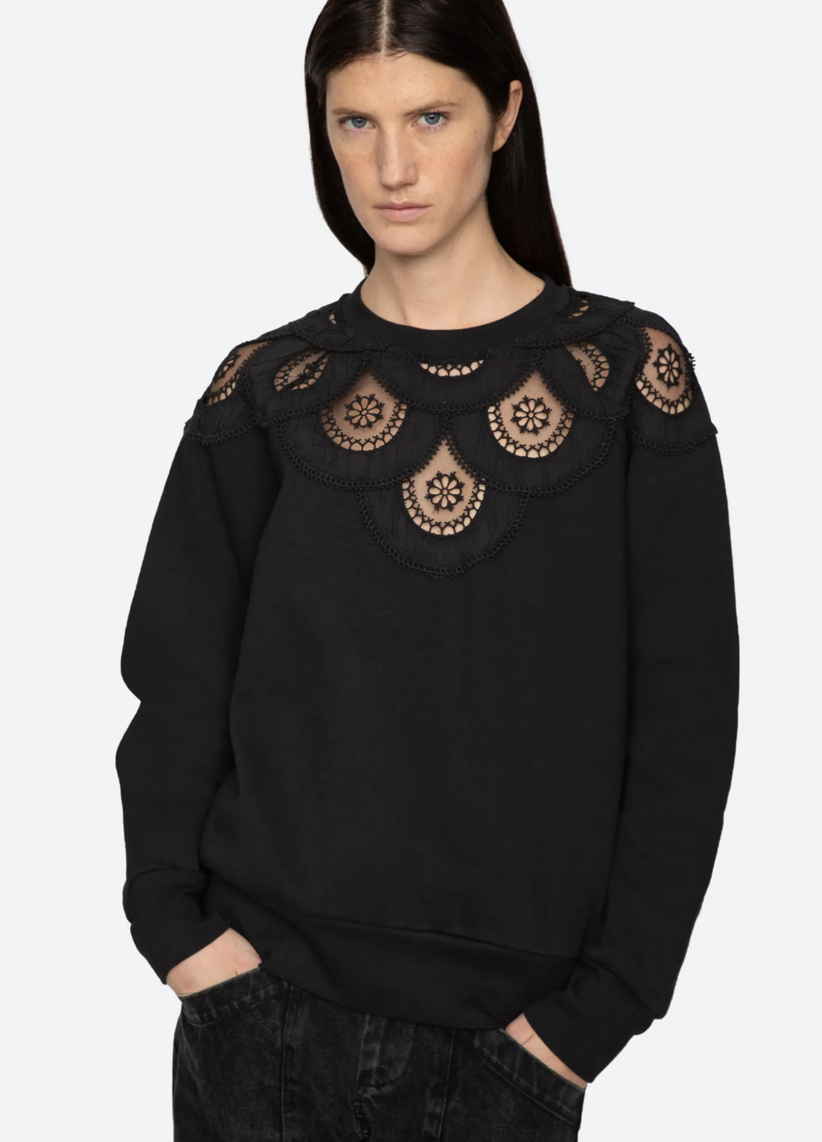 Tops>Sea New York Drea Sweatshirt Black