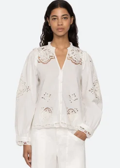 Tops>Sea New York Edith Top White