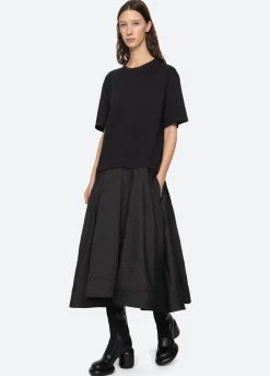 Dresses>Sea New York Elegi T-Shirt Dress Black