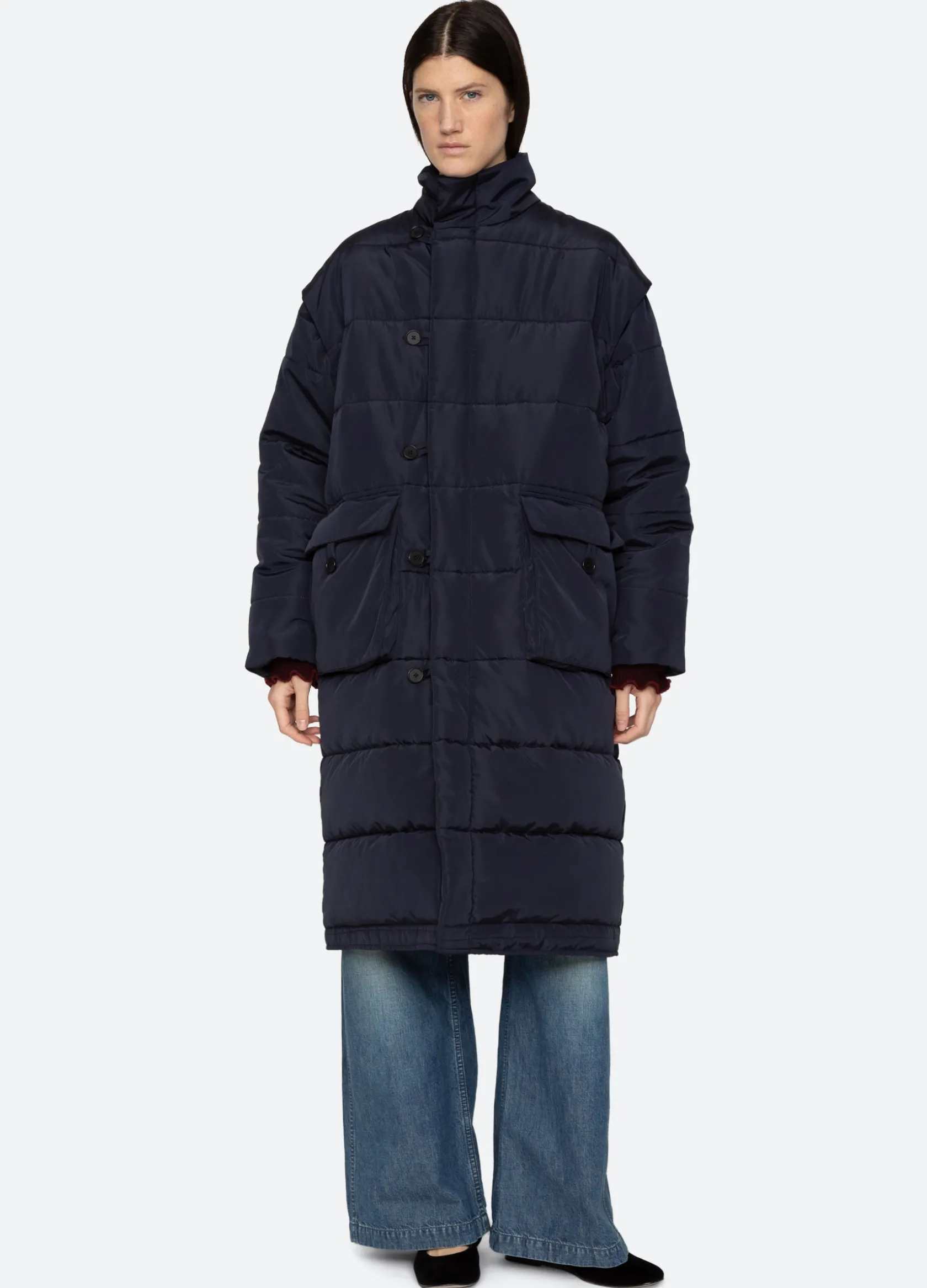 Outerwear>Sea New York Estelle Coat Navy