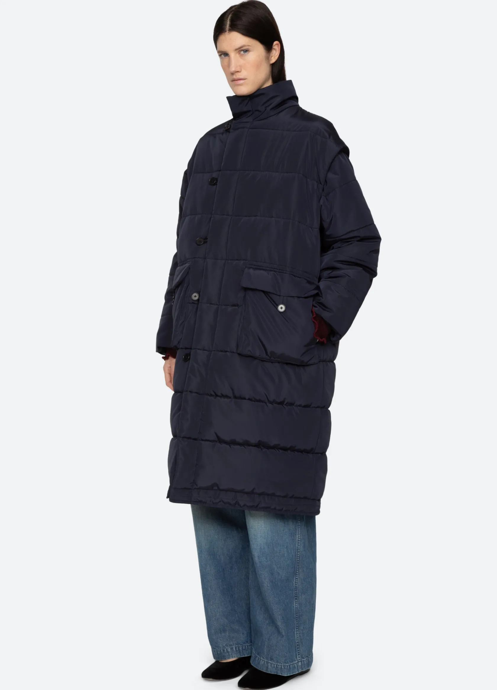 Outerwear>Sea New York Estelle Coat Navy