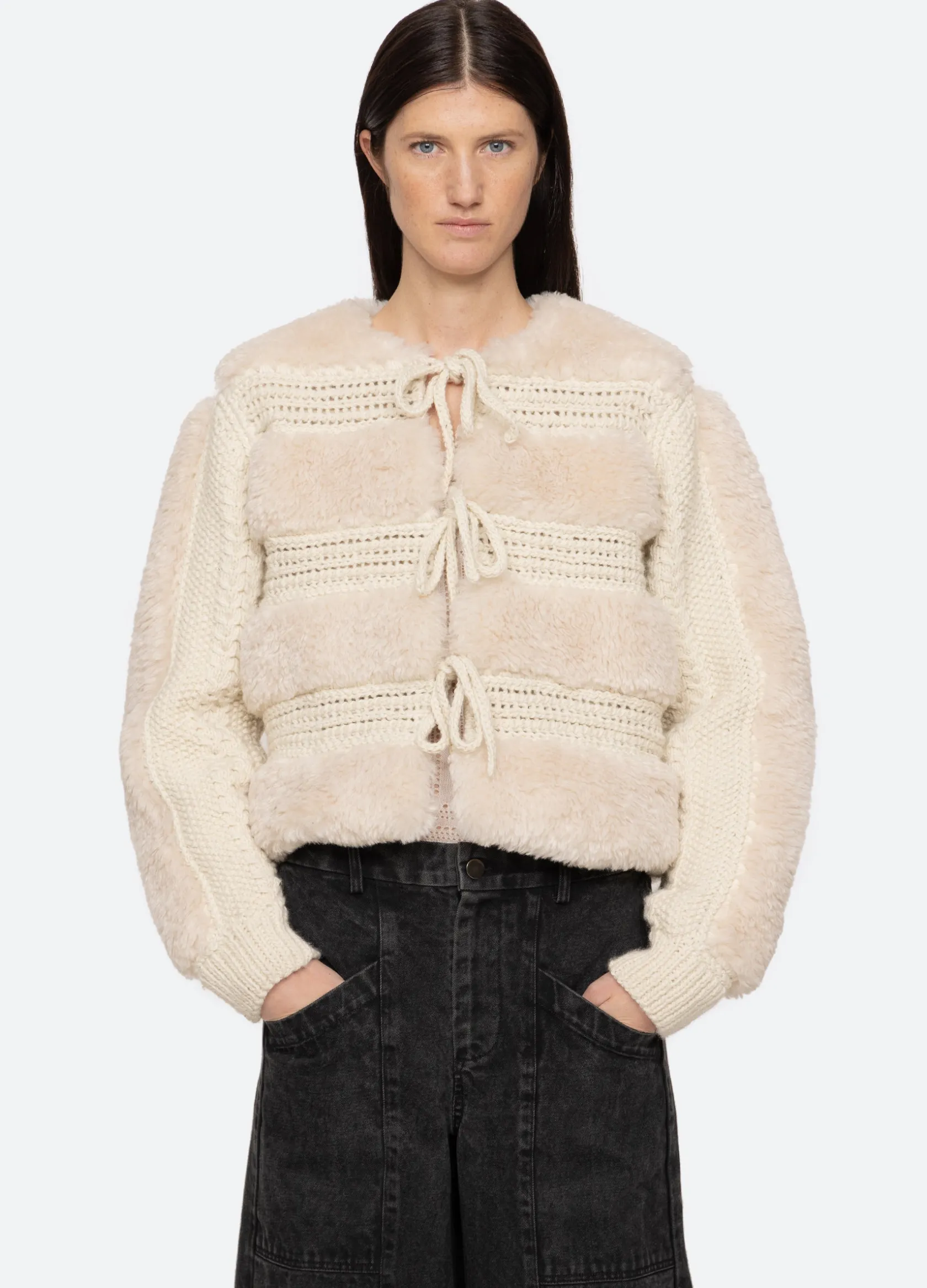 Outerwear>Sea New York Gisele Jacket Cream