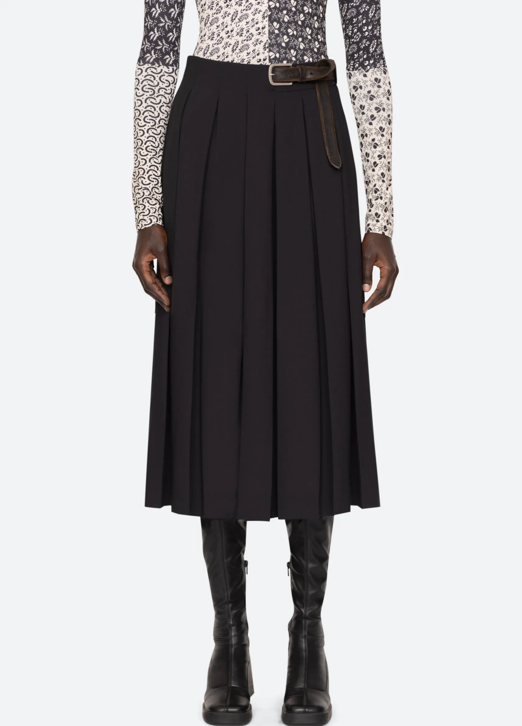 Bottoms>Sea New York Hallie Skirt Black