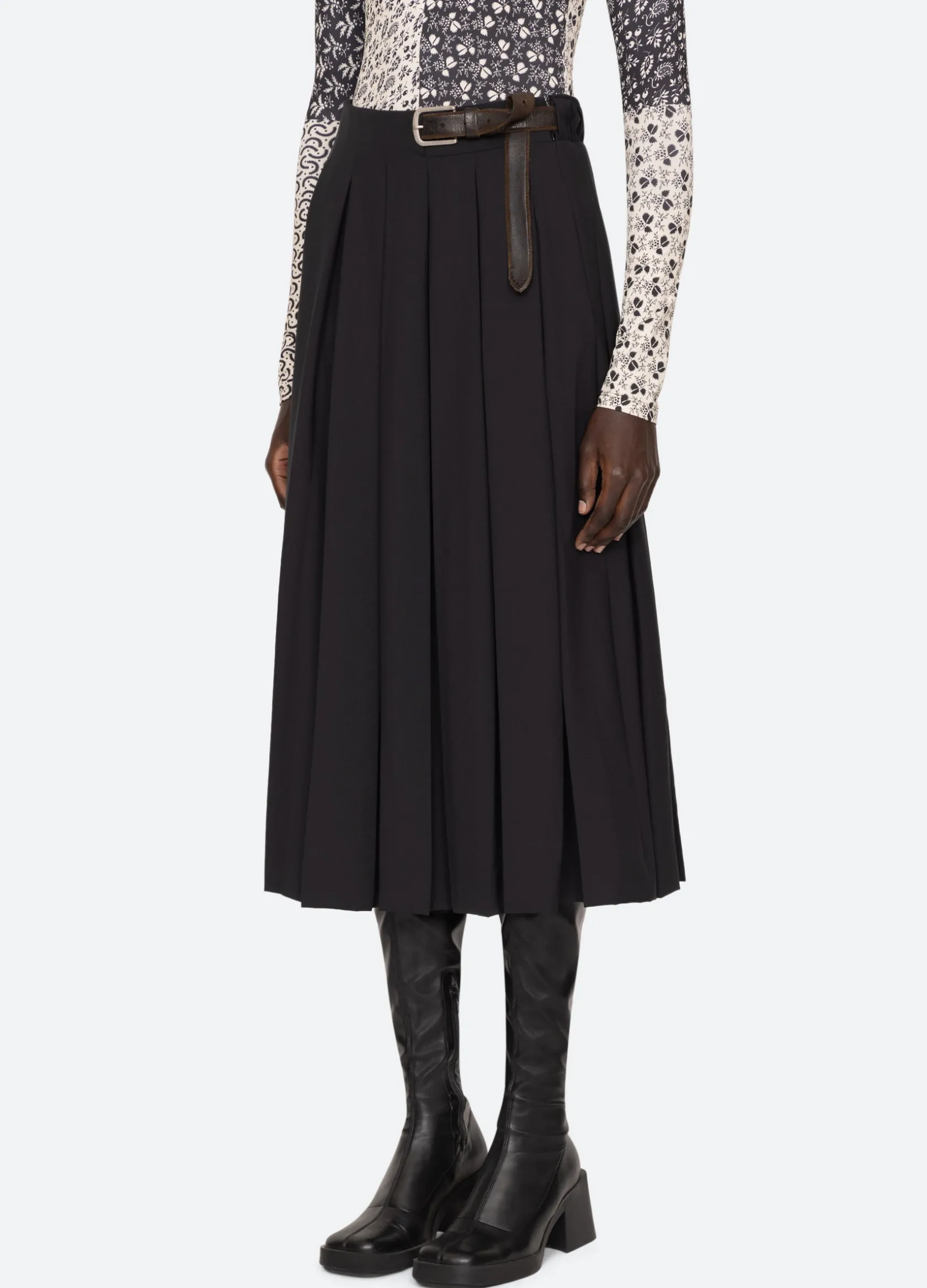 Bottoms>Sea New York Hallie Skirt Black