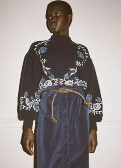 Sweaters|Tops>Sea New York Inga Sweater Navy