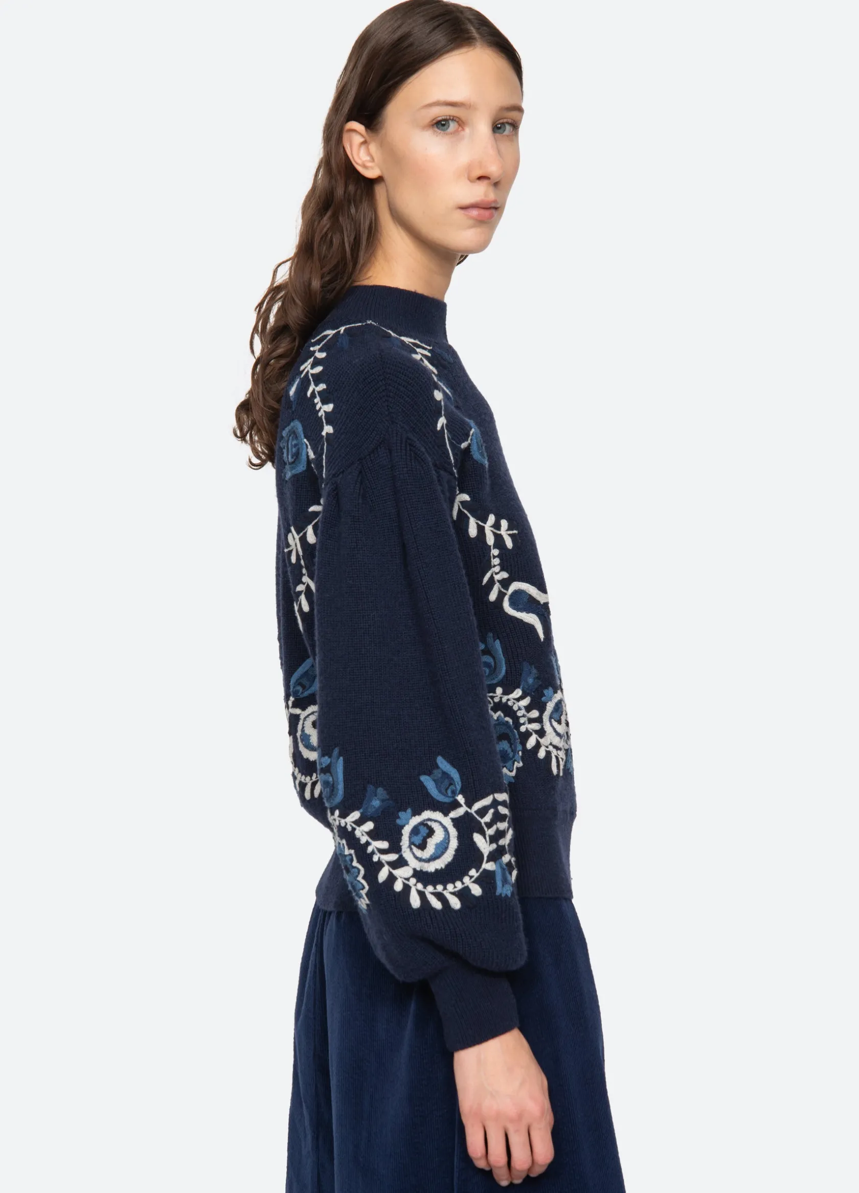 Sweaters|Tops>Sea New York Inga Sweater Navy