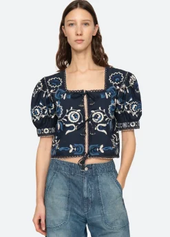 Tops>Sea New York Inga Top Navy