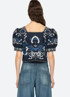 Tops>Sea New York Inga Top Navy