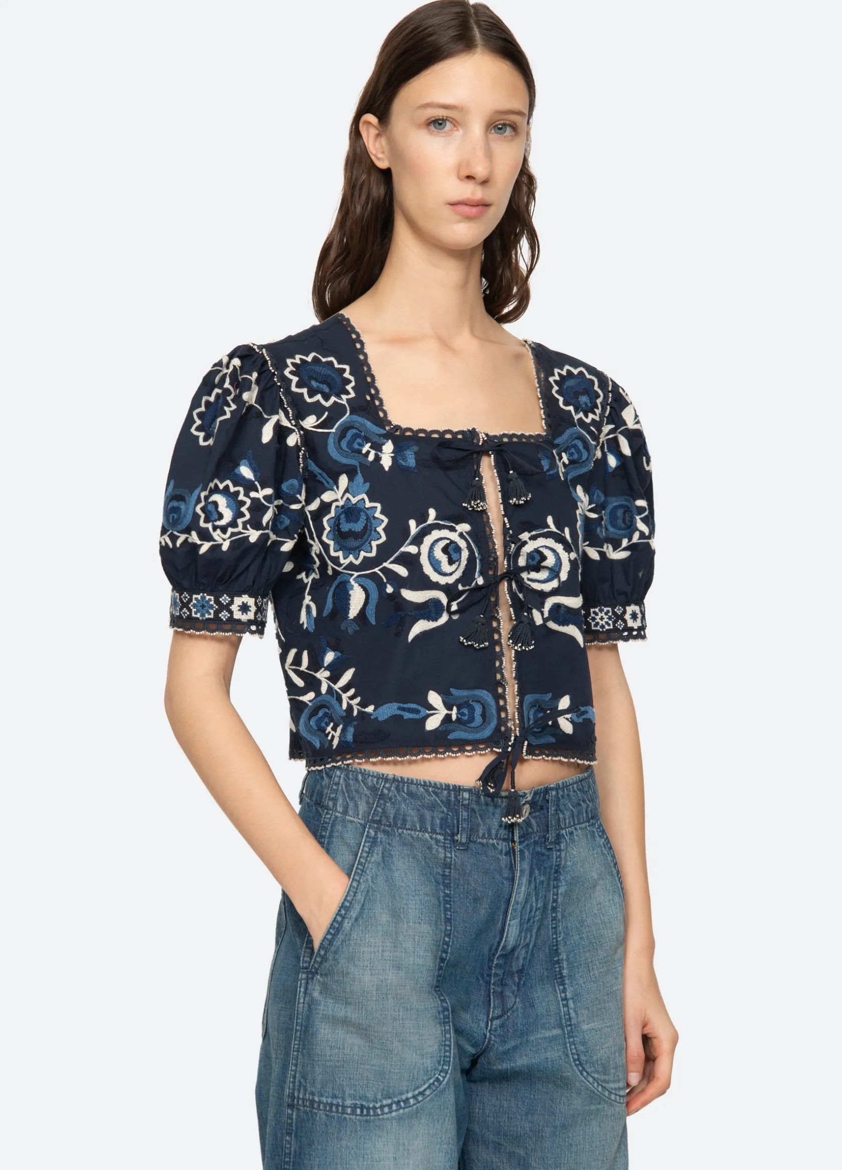 Tops>Sea New York Inga Top Navy