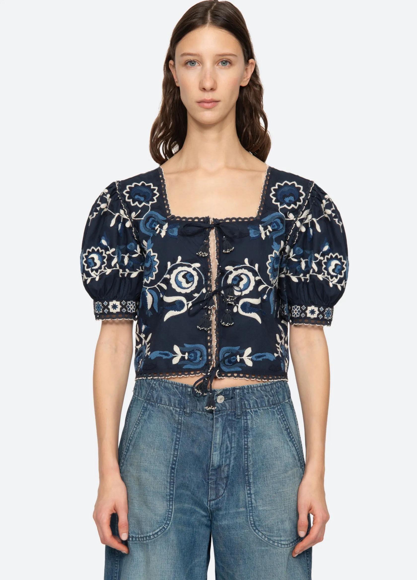 Tops>Sea New York Inga Top Navy