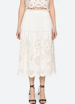 Bottoms>Sea New York Jeanetta Skirt White