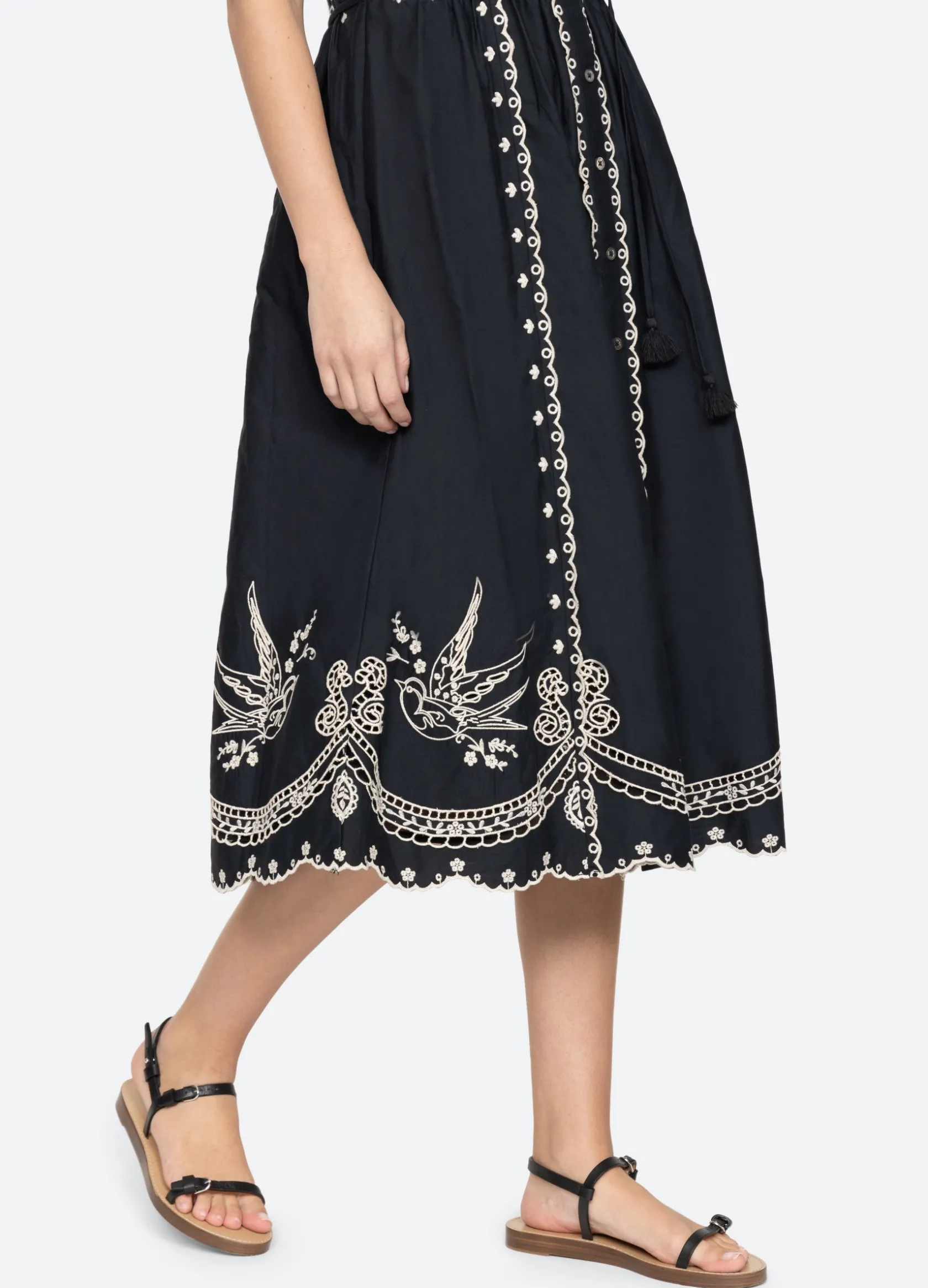 Dresses>Sea New York Kingsley Midi Dress Black