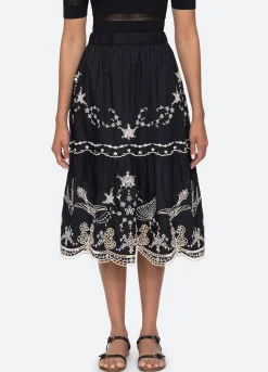 Bottoms>Sea New York Kingsley Skirt Black