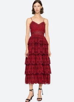Dresses>Sea New York Lainey Dress Red