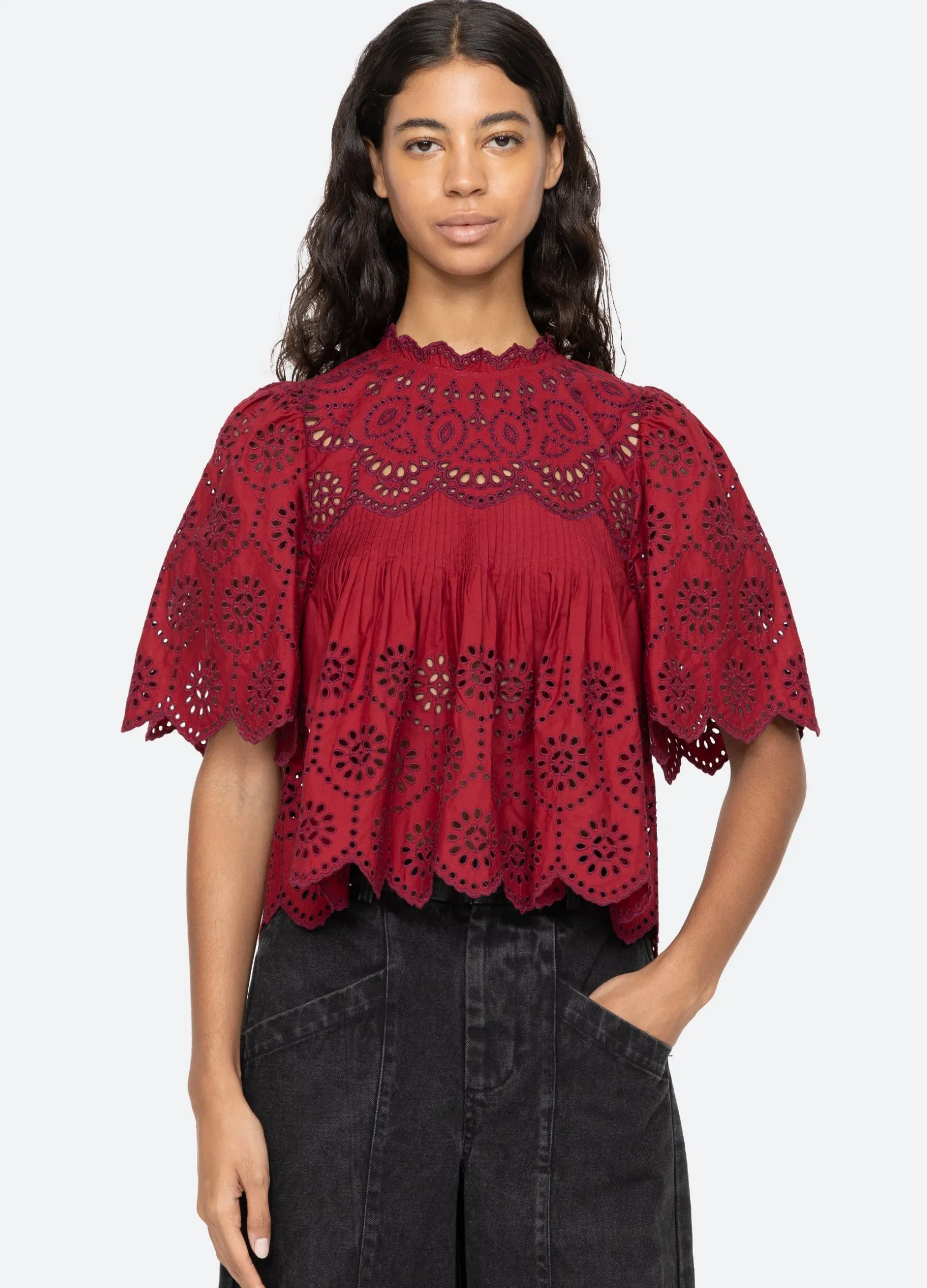 Tops>Sea New York Lainey S/S Top