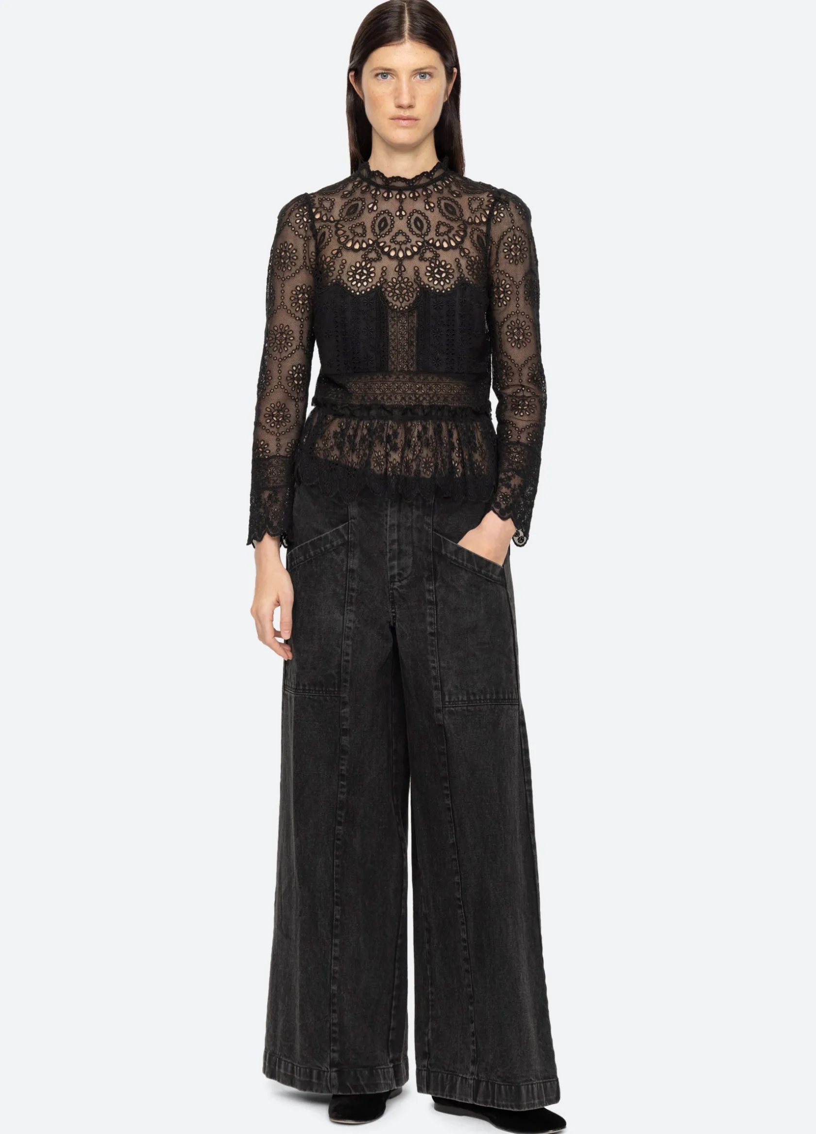 Tops>Sea New York Lainey Top Black