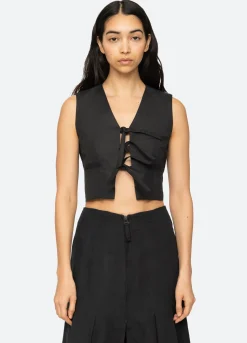 Tops>Sea New York Lara Vest Black