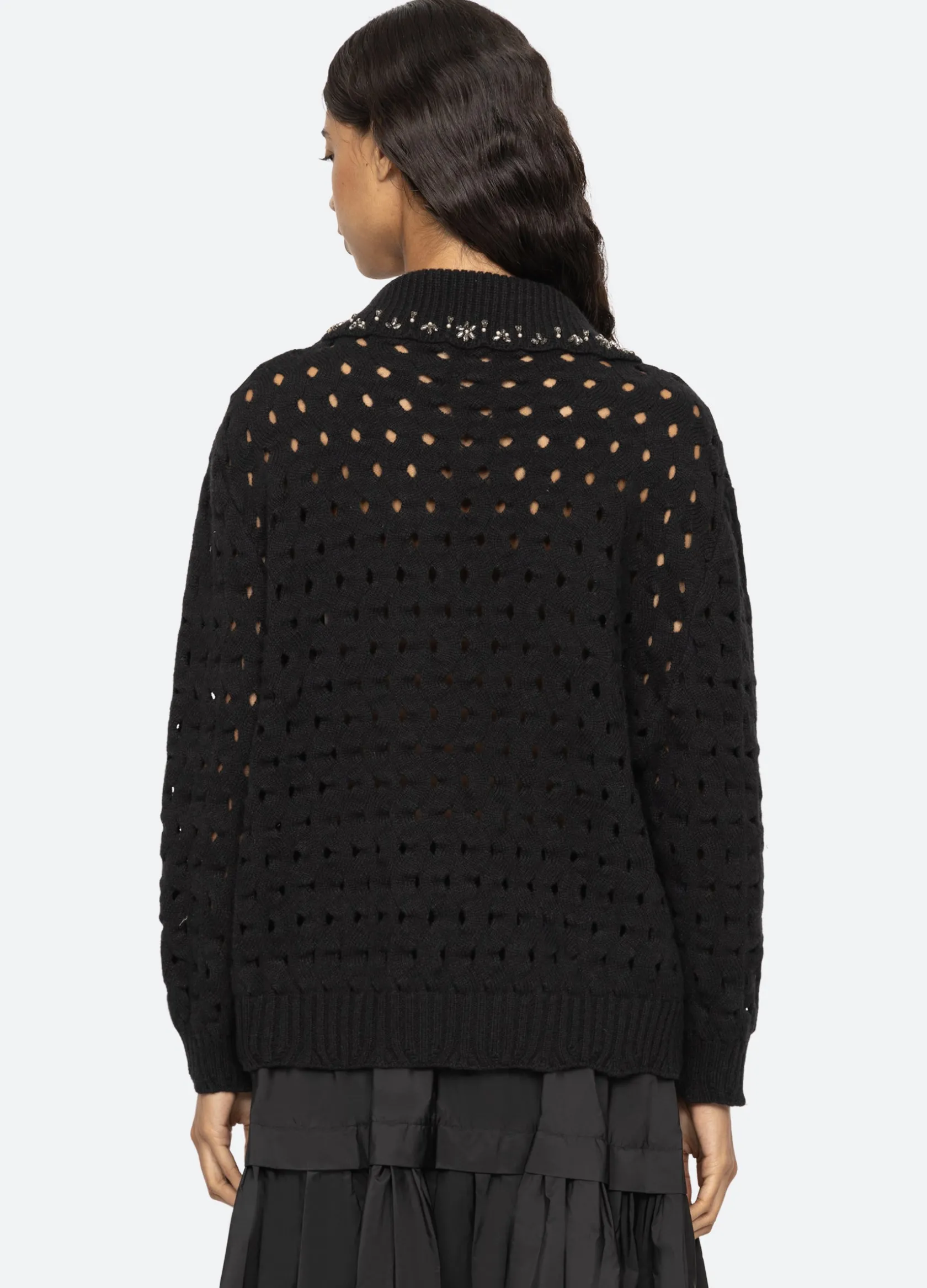 Sweaters|Tops>Sea New York Leia Cardigan Black