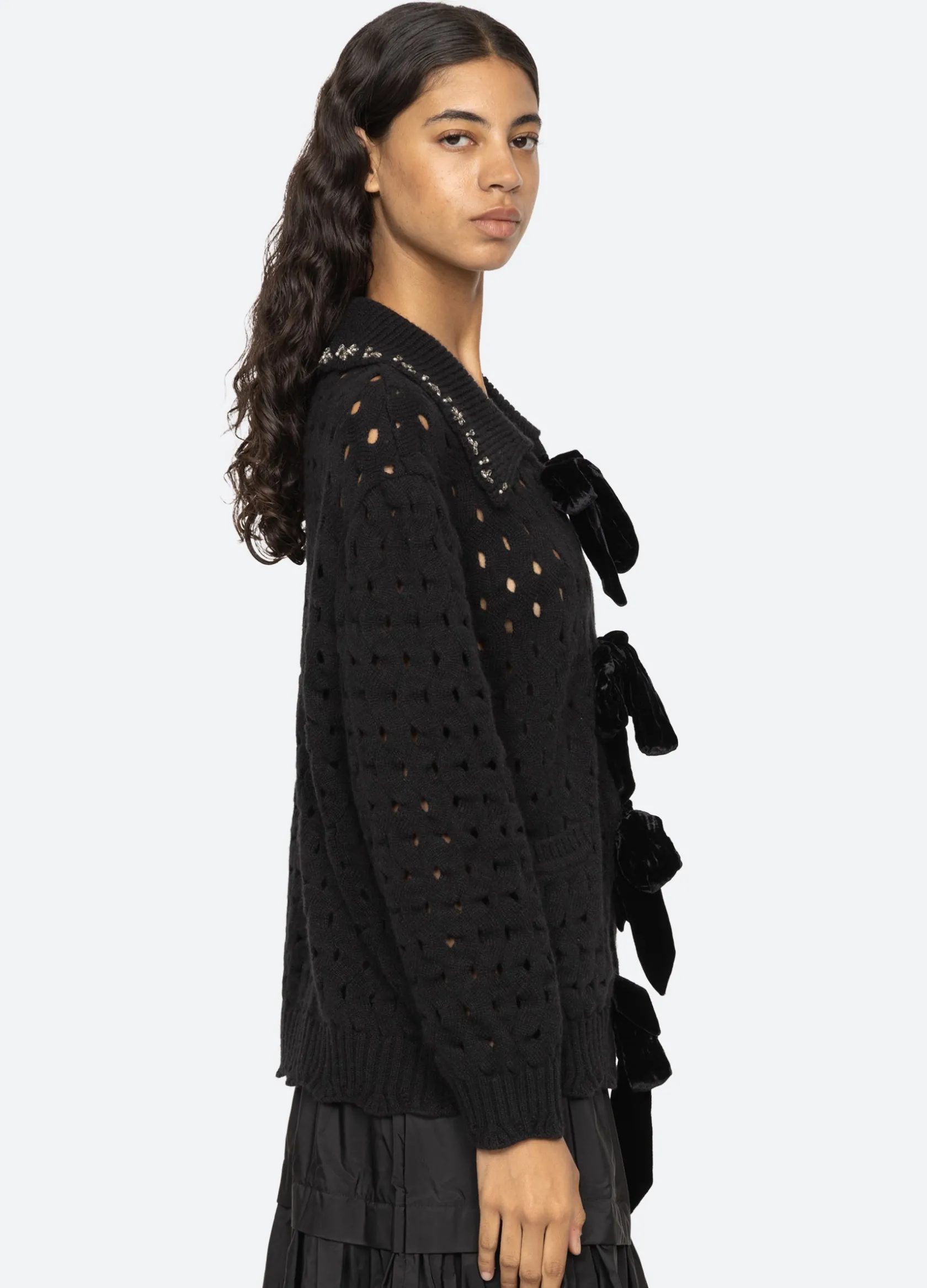 Sweaters|Tops>Sea New York Leia Cardigan Black
